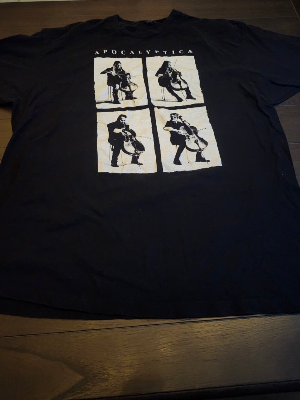 Apocalyptica Band Tee Graphic Print Bandmembers XXL Men's EUC